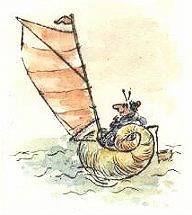 Cartoon Grafik Titel: Dadeldu-Schneck -  zum vergr��ern auf die Grafik klicken