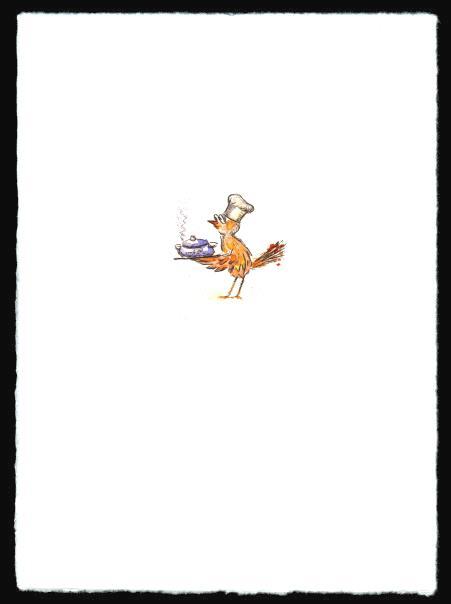 Druckgrafik   Kaltnadelradierung   Vogelhochzeit Titel :  Koch  -  zur&uuml;ck zur &Uuml;bersicht hier klicken