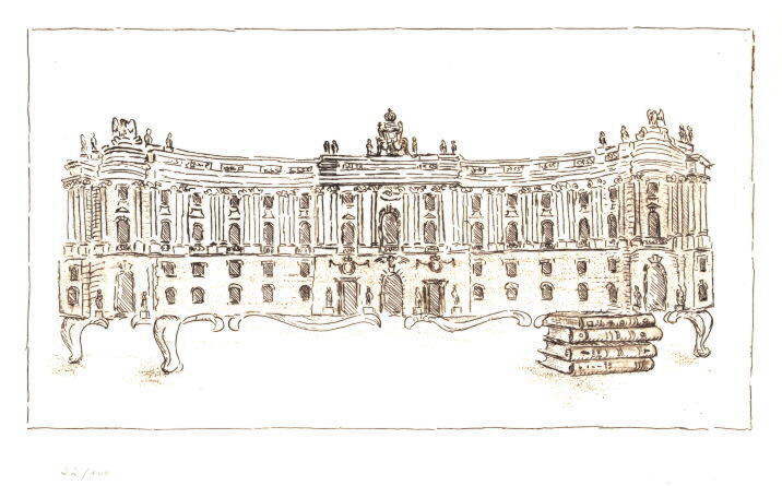 Berlin-Cartoon   Druckgrafik  Vernis mou   Titel : Berliner Kommode - zur&uuml;ck zur &Uuml;bersicht hier klicken