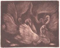 Cartoon Grafik Titel: Leda II -  zum vergr��ern auf die Grafik klicken