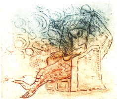 Cartoon Grafik Titel: R&auml;ucherhering  -  zum vergr&ouml;&szlig;ern auf die Grafik klicken