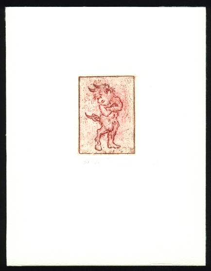 Cartoon   Vernis mou  mehrfarbig  Titel :  Teufelchen  -  zur&uuml;ck zur &Uuml;bersicht hier klicken